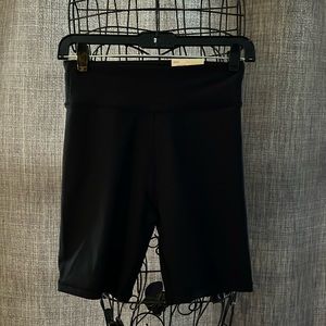 Black High Rise Bike Short